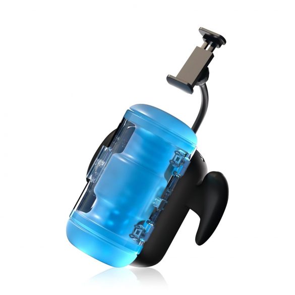 BLOWCAST Wingman Pro - masturbatore automatico (blu-nero)