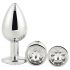 Gleaming Love - Set di plug anali argentati (3 pezzi)