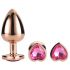 Gleaming Love - Set di plug anali a cuore - oro rosa (3 pezzi)