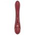 Romance Emily - Vibratore rosso con stimolatore G-spot e clitorideo