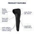 Satisfyer Men Wand - vibratore impermeabile ricaricabile per uomini (nero)