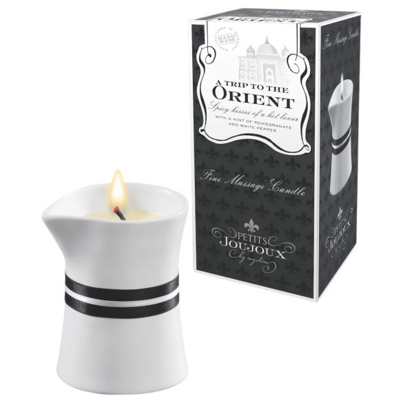 Petits Joujoux Orient - Candela da massaggio 120ml - Melagrana e Pepe Bianco