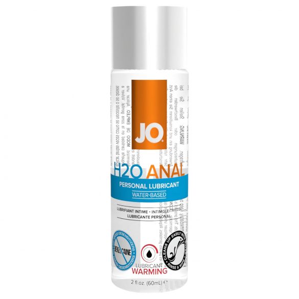 JO H2O Anal Warming - Lubrificante anale riscaldante a base d'acqua (60ml)