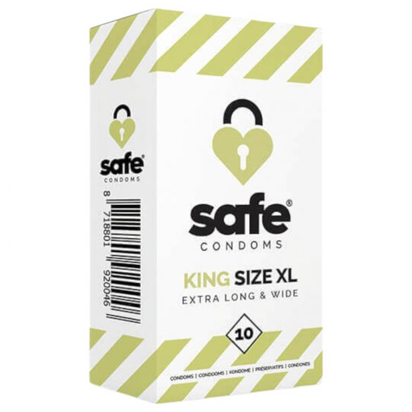 SAFE King Size XL - Preservativi extra grandi (10 pezzi)