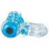 Screaming Color Pop - anello vibrante trasparente blu