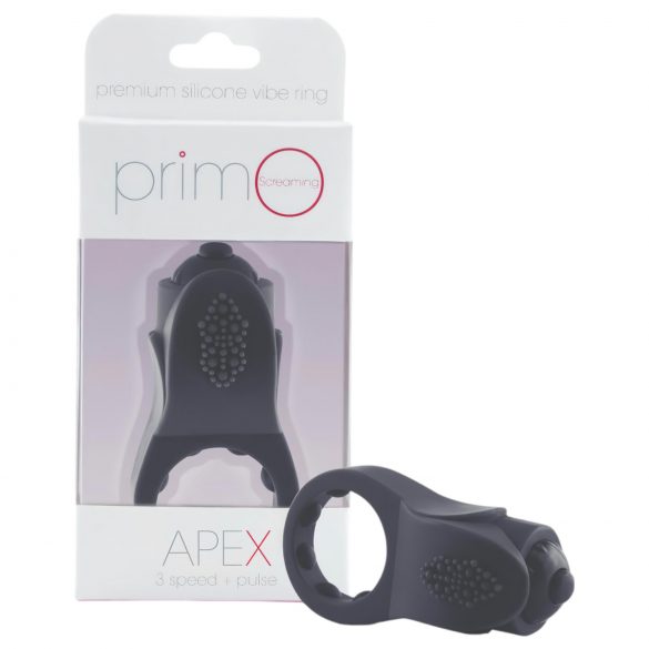 Screaming Primo - anello vibrante per pene (nero)