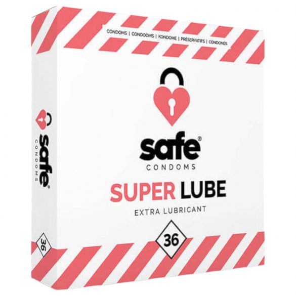 SAFE Super Lube - preservativi extra lubrificati (36 pz)