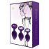 Rianne - Set di 3 plug anali in silicone (viola)