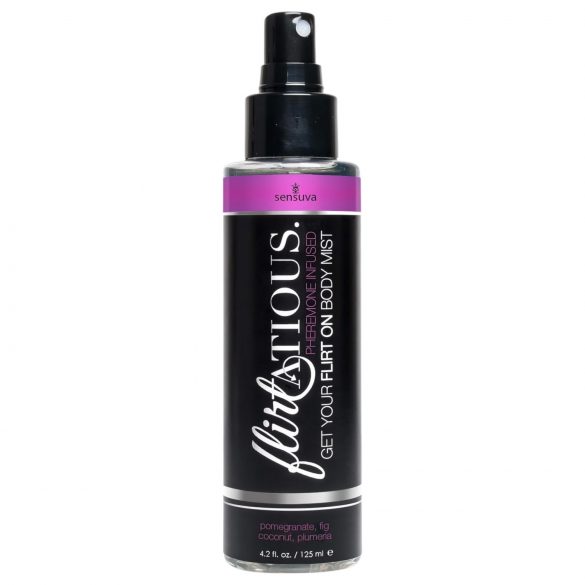 Sensuva Flirtatious - Spray al feromone melograno e cocco (125ml)