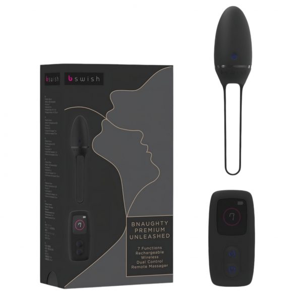 B SWISH Premium - uovo vibrante ricaricabile e wireless (nero)