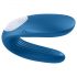 Satisfyer Double Whale - vibratore di coppia a doppio motore (blu)