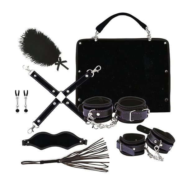 RS Soiree Kinky Me Softly - Set BDSM nero (7 pezzi)