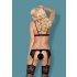 Obsessive 810-SEG-1 - Set lingerie in pizzo (nero) - L/XL