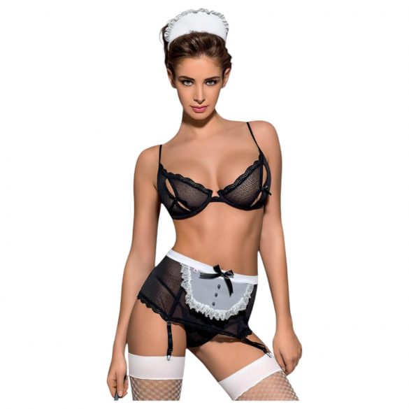 Obsessive Maidme - Completo cameriera sexy (6 pezzi)