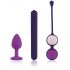 Kit Essenziali Rianne - Set vibratore viola per principianti (3 pezzi)